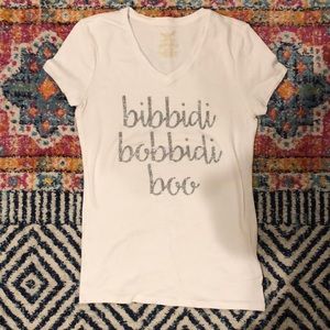DISNEY Custom Cinderella T-Shirt with silver glitter script